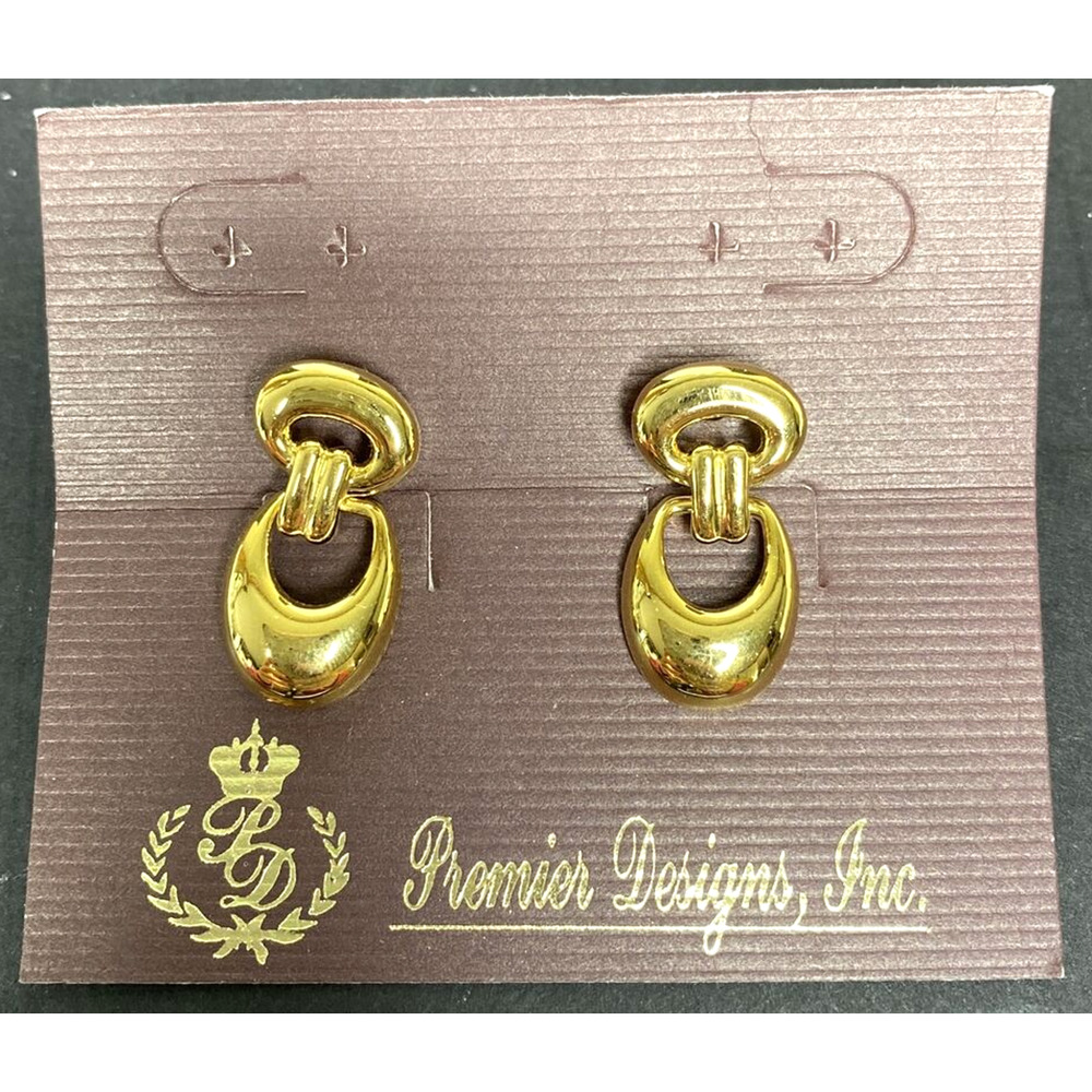 Premier Designs Jewelry Brand New Gold Tone Chain Link Earrings SKU‎ PD13